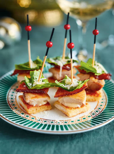 Chicken Cesar skewer