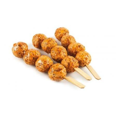 Chicken meatball with Indian curry sauce and comino
