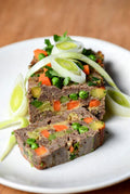 Beef Terrine with Leeks, Peas & Carrots